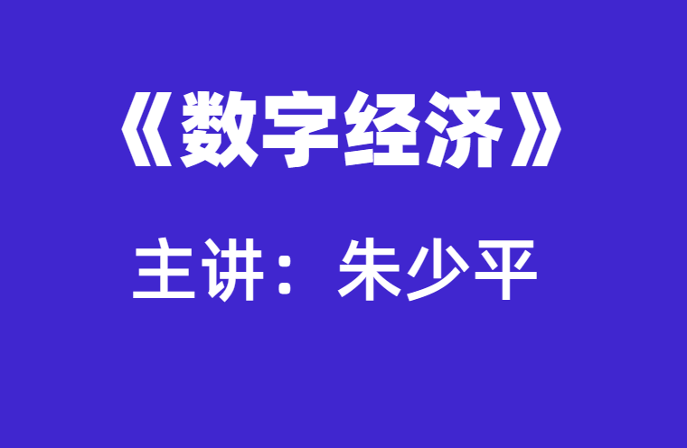 朱少平：数字经济