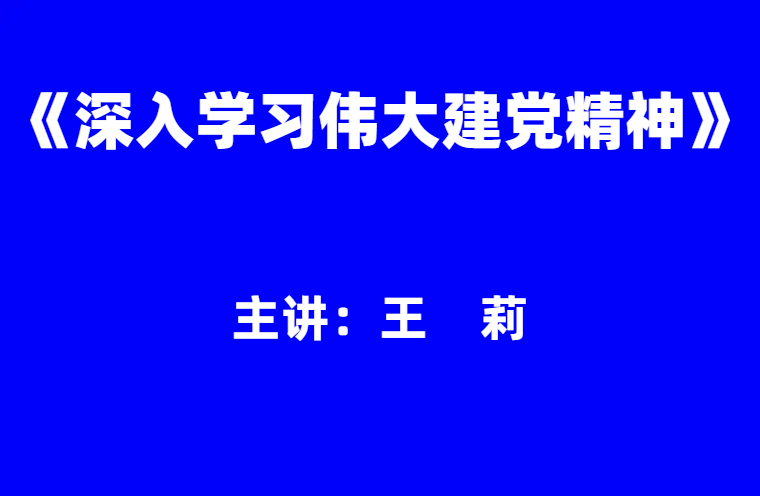 王莉：深入学习伟大建党精神